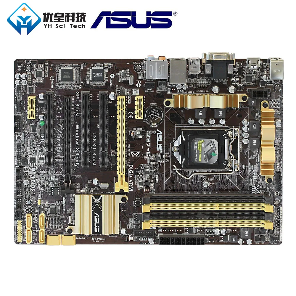 Asus Z87-C Intel Z87 оригинальная настольная материнская плата LGA 1150 Core i7/i5/i3/Pentium/Celeron DDR3 32G