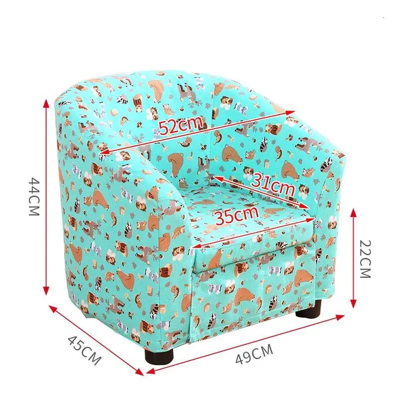 Number 7 Милый стул для спальни с принтом Stoel Divan Enfant Silla Princesa для детей, для малышей, Детская софа - Цвет: Number 7