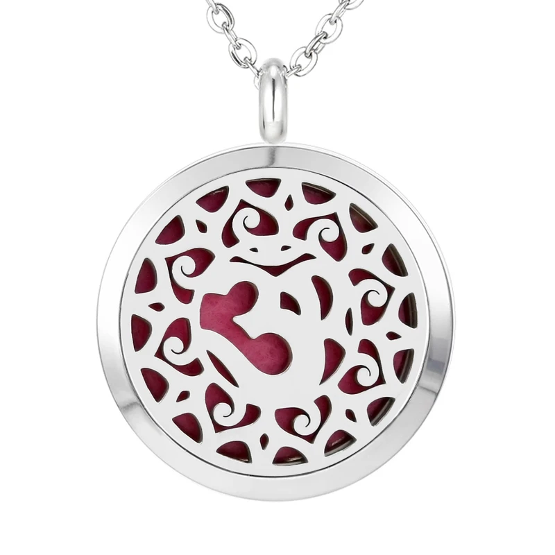108 Essential Oil Diffuser Locket Pendant Necklace