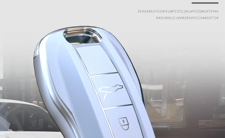 Smart remote key car key case cover for porsche panamera macan boxster cayenne 971 911 718