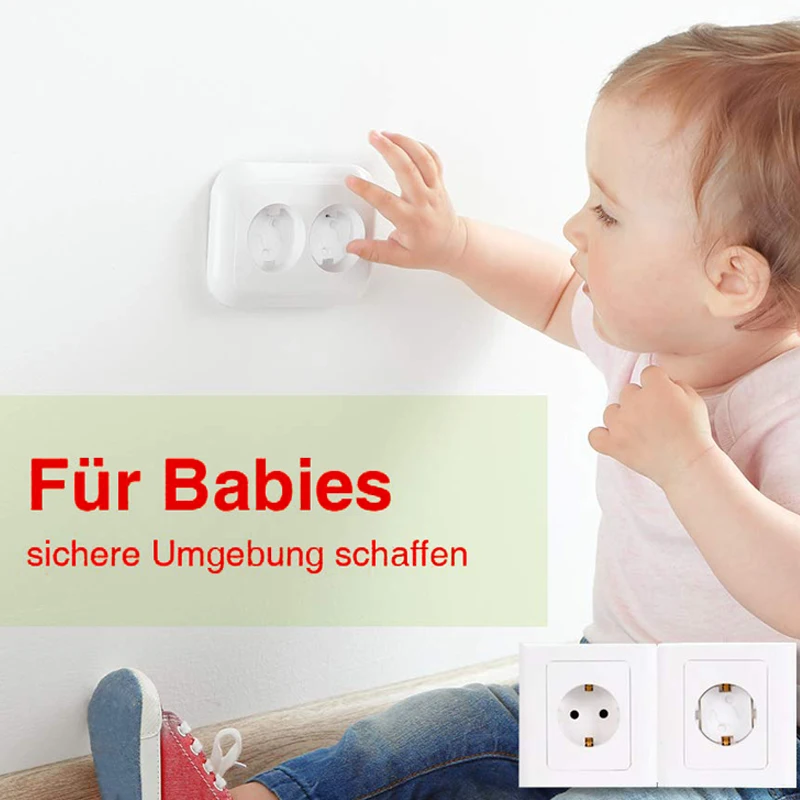 TUSUNNY 10pcs EU Power Outlet Baby Safety Protection of socket from