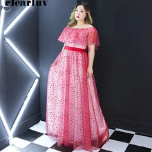 Милое вечернее платье, вырез лодочкой, короткий рукав, Robe De Soiree T249 размера плюс, женские вечерние платья, длина до пола, вечерние платья для выпускного вечера