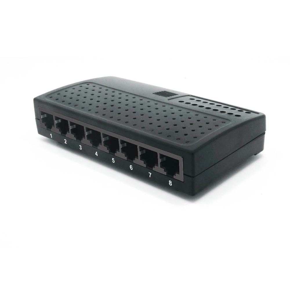 24V 8 портов 10/100/1000 м Питание коммутатора Ethernet WiFi модуль, обратное POE Питание переключатель, Rpoe переключатель Поддержка VLAN