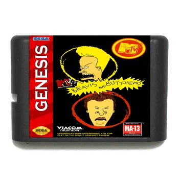 

Top quality 16 bit Sega MD game Cartridge for Megadrive Genesis system - Beavis and Butt-head
