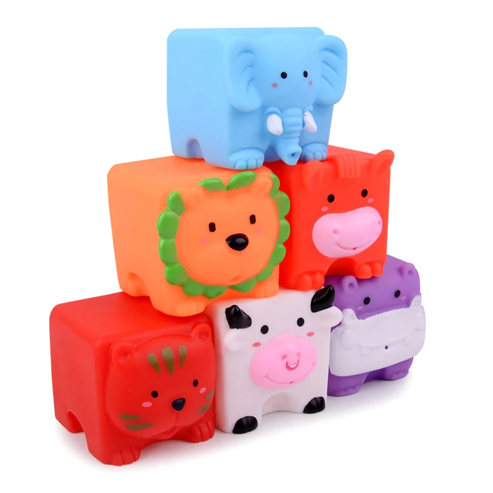 A 6/8 стильные детские игрушки для купания мягкие ванны белки для детей Squeeze Squeaky купальная игрушка в форме животных игрушки для водных игр - Цвет: A