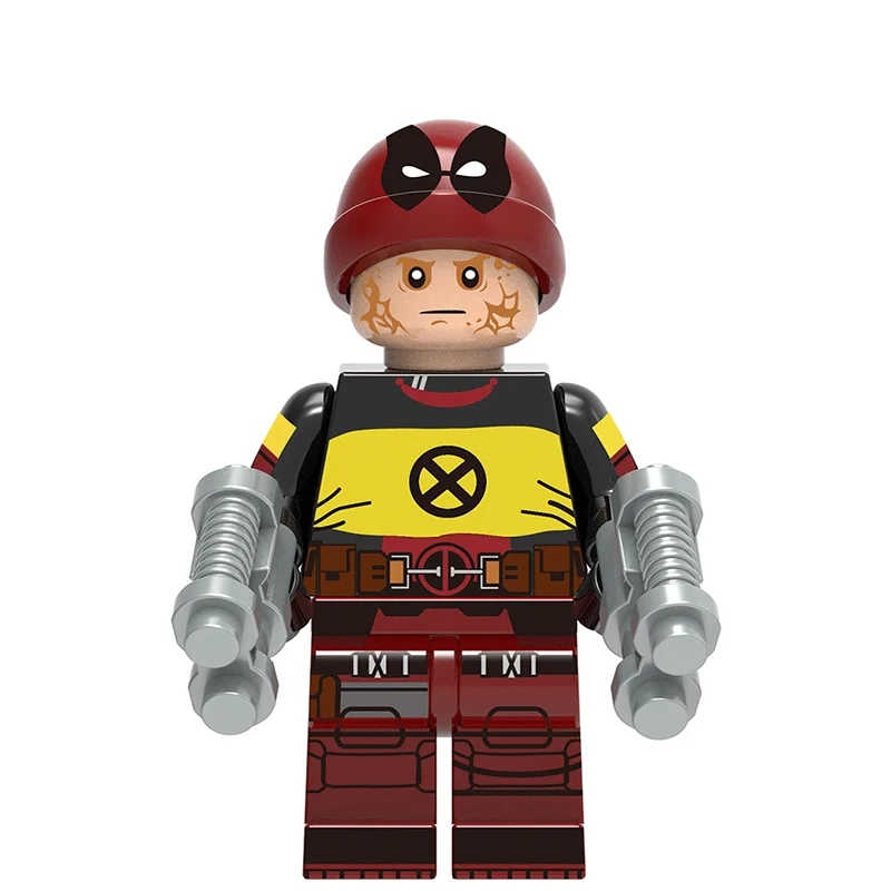 X0166-664 Super Heroes Single Sale Building Block Figures ZOMBIE SPIDERMAN RED SKULL GHOST RIDER WOLVERINE Bricks Toys for Children Compat - Color: X0166-664