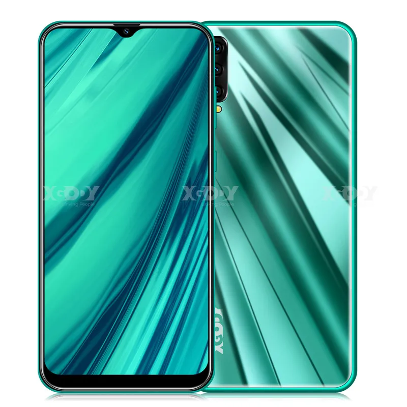 XGODY A90 3G Smartphone 6.53" Waterdrop Screen Android 9.0 Mobile Phone 2GB 16GB MTK6580 Quad Core 5MP Camera 3000mAh Cellphone - Color: Green