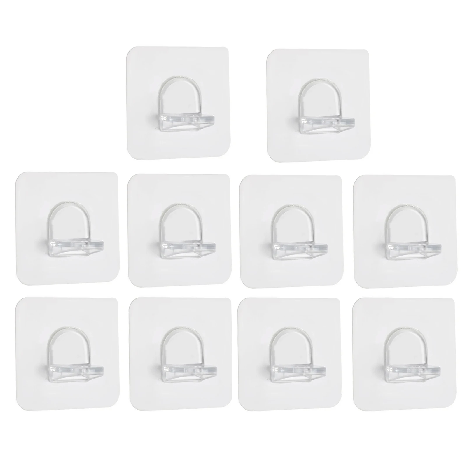 10Pcs Shelf Support Adhesive Pegs Plastic Closet Cabinet Shelf Rack Support Clips Wall