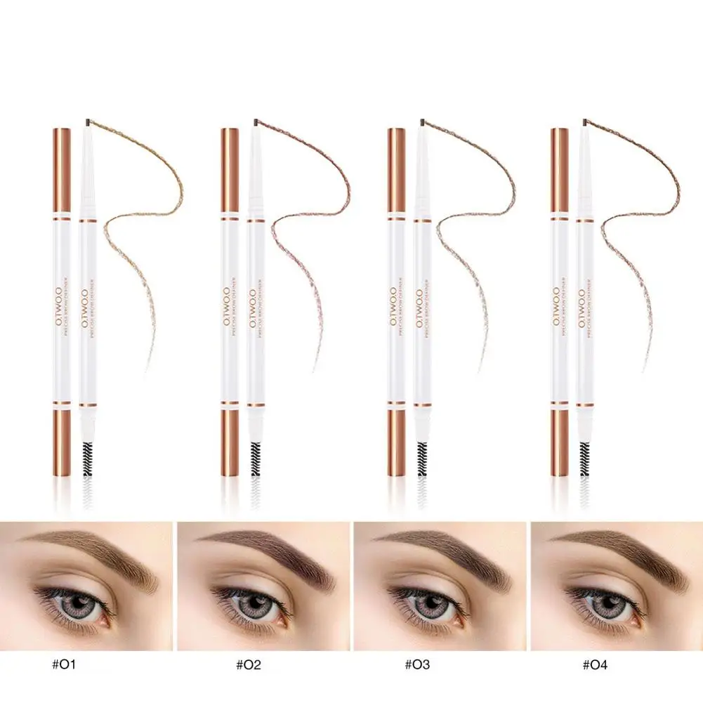 Cheap Price for  OTWOO Double Head Lasting Waterproof Rotating Fine Eyebrow Pencil with Brush