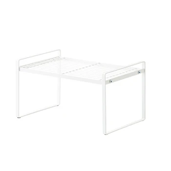 

Kitchen Iron Layered Shelf Bowl Pot Rack Seasoning Bottles Storage Rack XH8Z