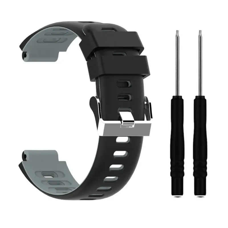 1 шт силиконовый ремешок двухцветный ремешок для часов Garmin Forerunner 235/220/230 часы