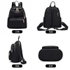 Vento Marea noir femmes sac à dos 2022 Nylon voyage sac à bandoulière doux sac d'école pour adolescentes couleur unie rouge sac Pack sac à main ► Photo 3/6