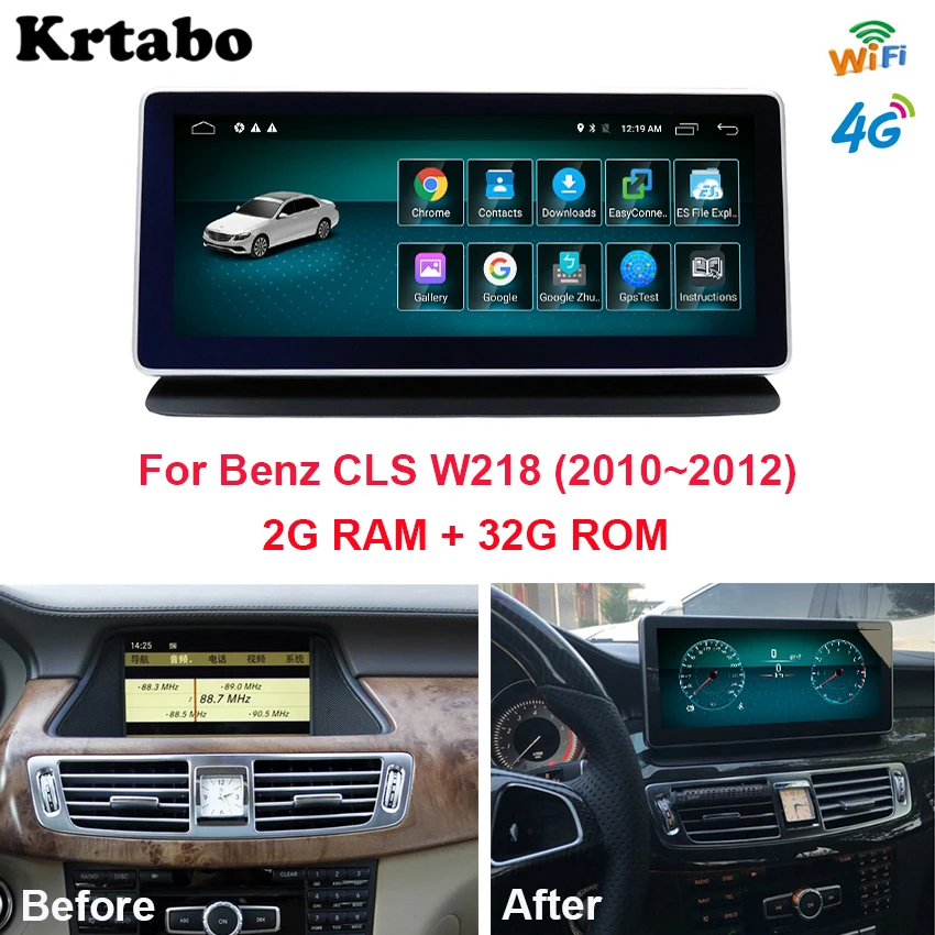 Krtabo автомобильный Радио Android мультимедийный плеер для Mercedes Benz CLS W218 2010 ~ 2012 10 25