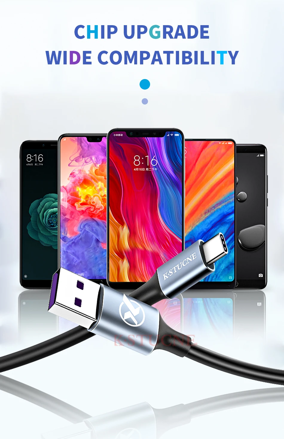 Кабель usb type C 5A для huawei P30 P20 mate 20 Pro, кабель для быстрой зарядки для Xiaomi Redmi Note 7 8 10, шнур для быстрой зарядки данных