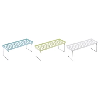 

3Pcs Kitchen Storage Rack Plastic Foldable Shelf Organizer for Kitchen Flavoring Kitchen Organizer Rack Cookware Spice Jar Holde