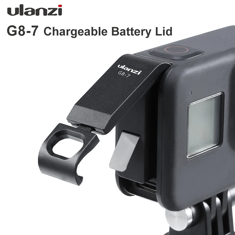 Крышка аккумулятора Ulanzi для Gopro 8 съемный чехол зарядный порт Type C Hero