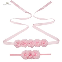 Европейский и американский Детский костюм с повязкой на голову для беременных женщин фото пояс реквизит платье невесты цветок пояс