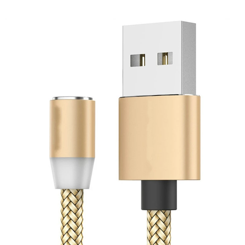 Круглый Магнитный зарядный кабель 2 м USB для Android 3 в 1 4 А зарядных устройств типа