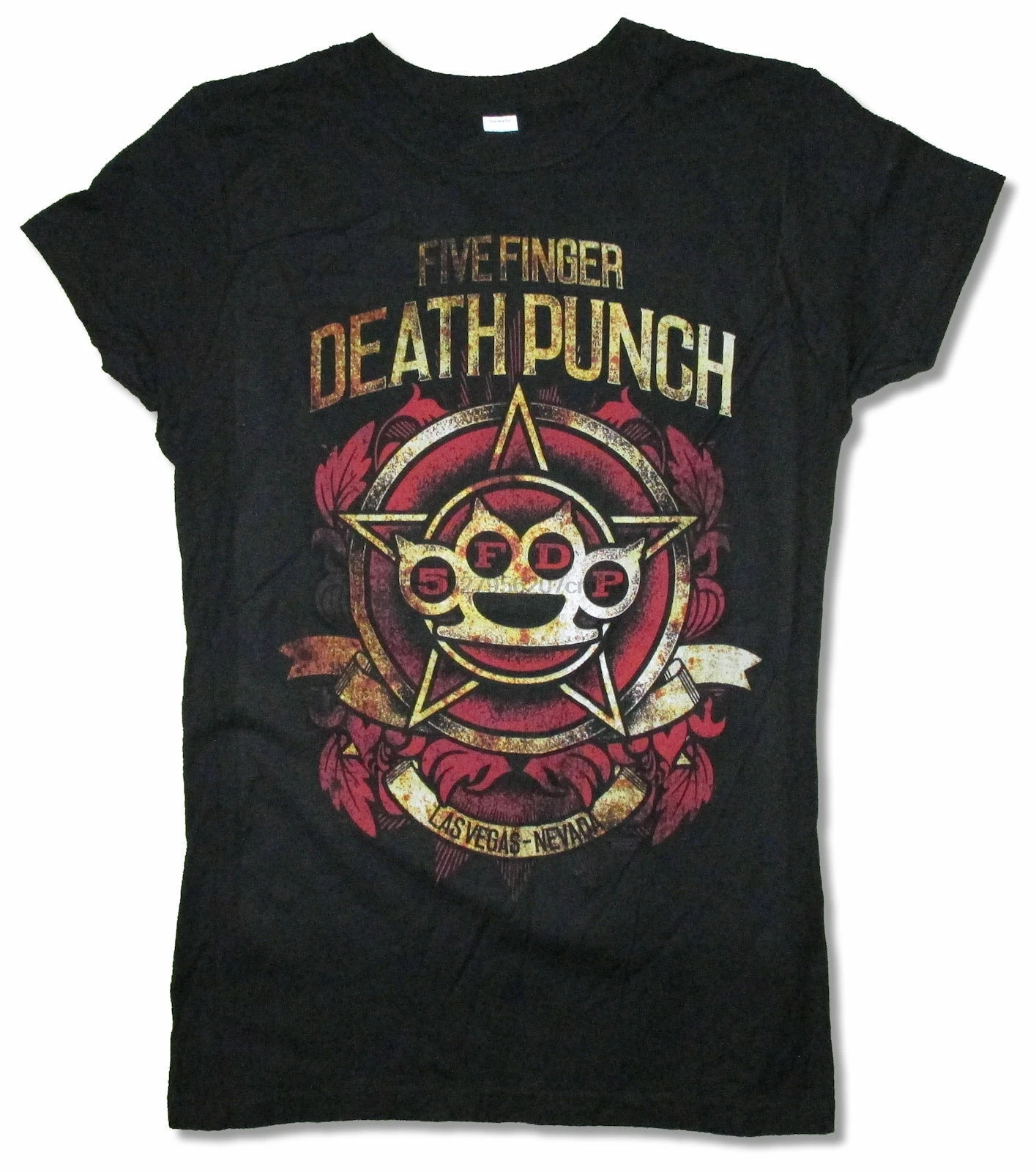 Пять Finger Death Punch Stars черная футболка для девочек новый официальный 5FDP (1) | Мужская