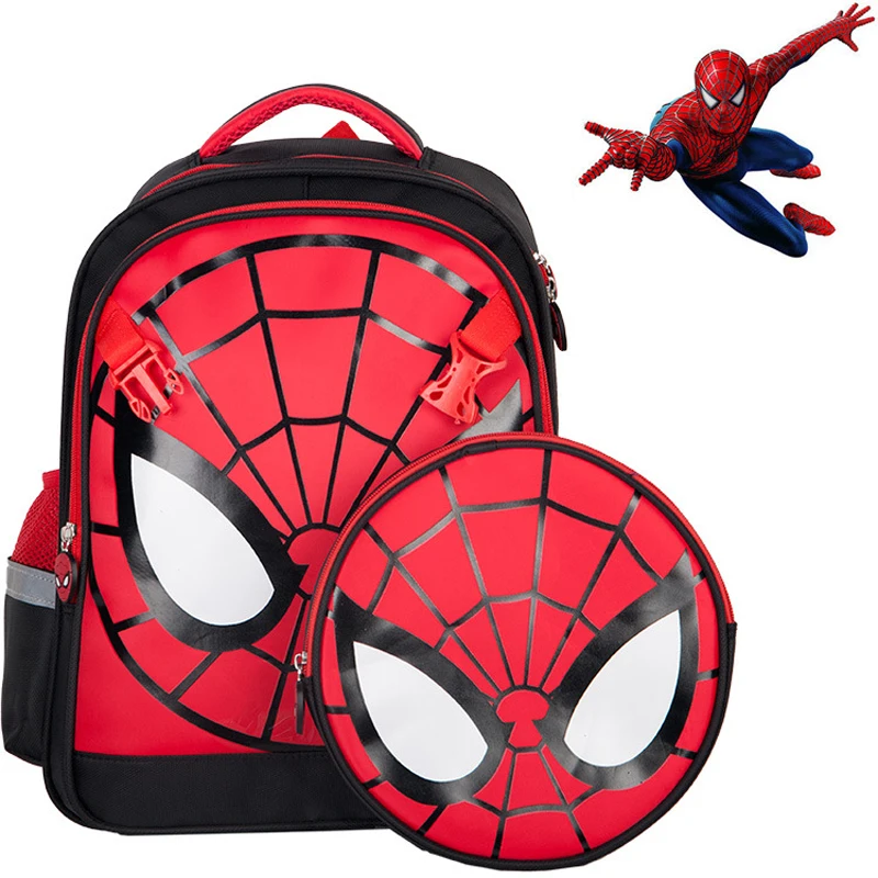 

One pack of dual-use children's schoolbag spiderman Cute Cartoon Schoolbag nylon Waterproof Travel Bag