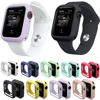 

Candy Soft Silicone Case for Apple Watch 3 2 1 42MM 38MM Cover Protection Shell for iWatch 4 5 40MM 44MM Watch Bumper