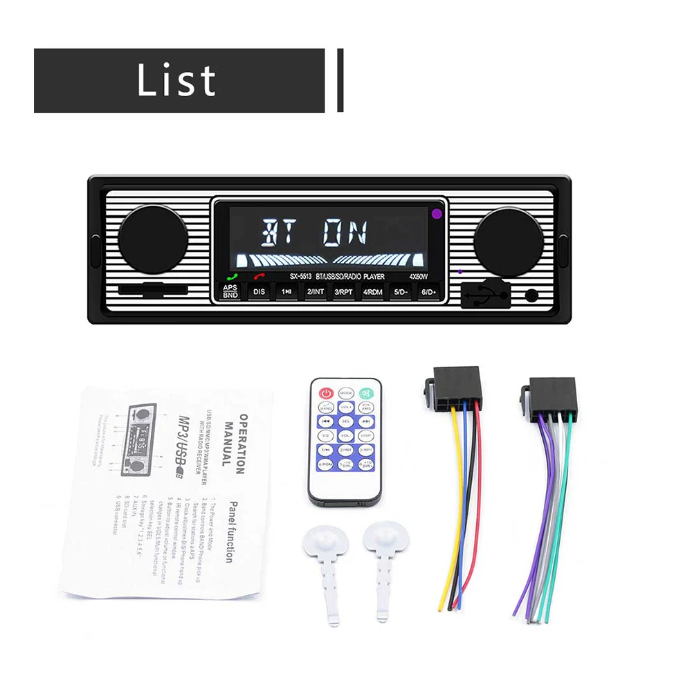Fm-радио стерео MP3-плеер Bluetooth Дополнительный вход громкоговорителя в sd-карте/U диск воспроизведения музыки серебро