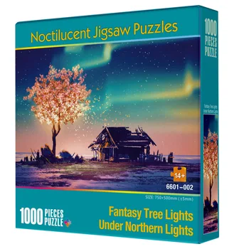 

2020 Enhanced Night Light Puzzle Puzzles 1000 Pieces Paper Quality Puzzles Toys for Adults Children Kids Games Educational Toys