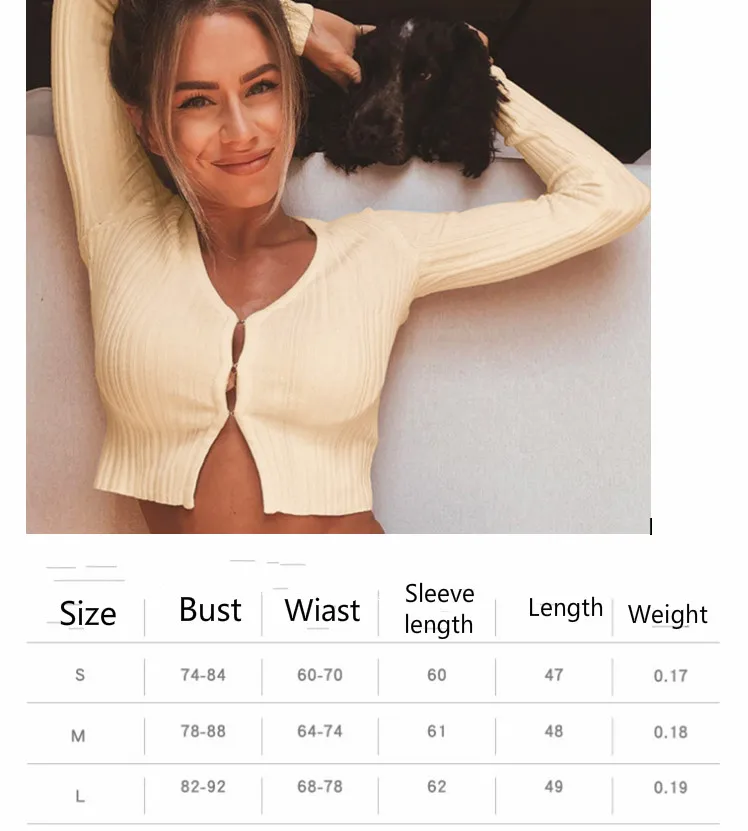 Women Front Zipper Ribbed Crop Top Autumn Solid Color Zip Long Sleeve V Neck Tight Knitwear T Shirts Tops tees