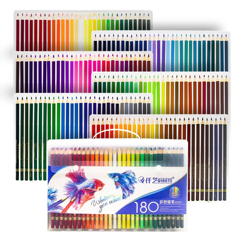 Wholesale 180 Professional Watercolour Pencils Multi Coloured