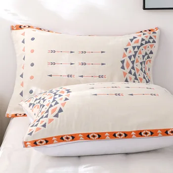 

Pure Cotton Gauze Four-Layer Pillowcase Comfortable For Employ Living Dormitory Hotel Soft Towel Room Pillow Bedroom
