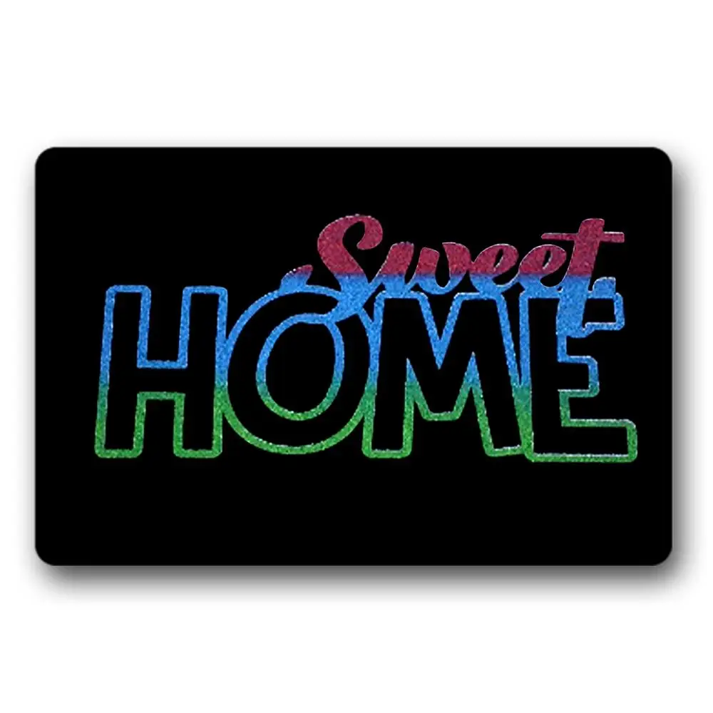 

"sweet home "Door Mat Funny Creative letter Welcome mat Home Entrance Floor Rug Non-slip Doormat
