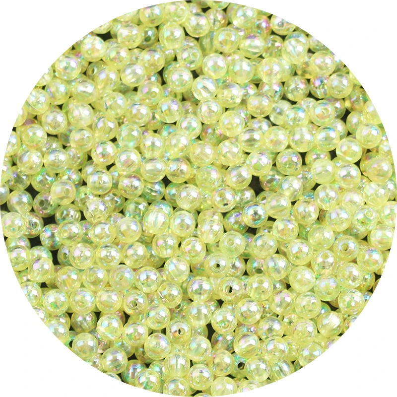 cuentas para pulseras abalorios para fabricación de biCuentas redondas de perlas de arcoíris de champán, cuentas espaciadoras sueltas para la fabricación de joyas, pulsera, collar, manualidades, 6/8/10mm| cuentas| -
