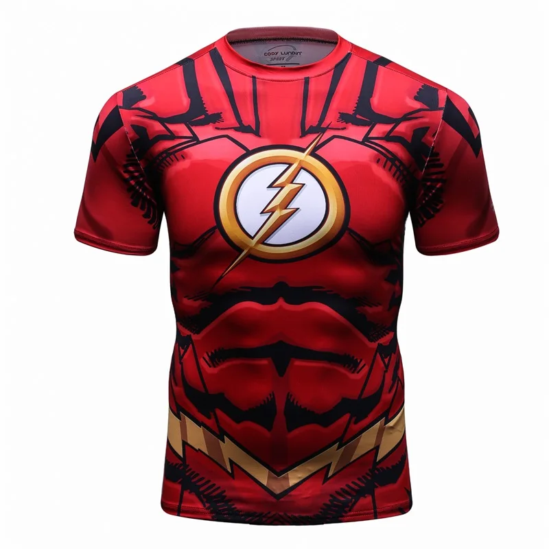 

Mens T shirt Compression Shirt New Batman 3D Printed T shirts Men Raglan Short Sleeve Superhero Fitness Tops CODY LUNDIN