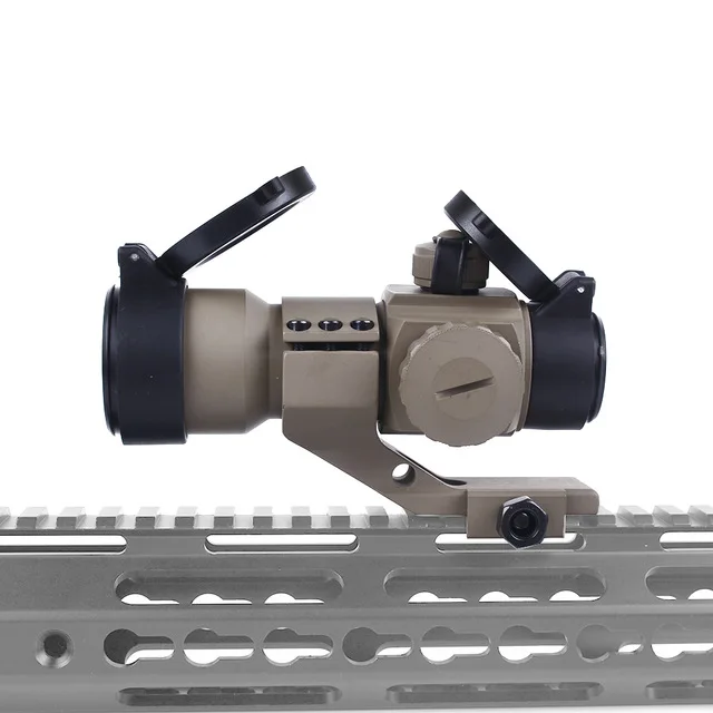 Tan LUGER M3 Red Green Dot Hunting Scope Tactical Optical Sight Riflescope Holographic Reticle Collimator Sight For Air Guns - Цвет: Tan