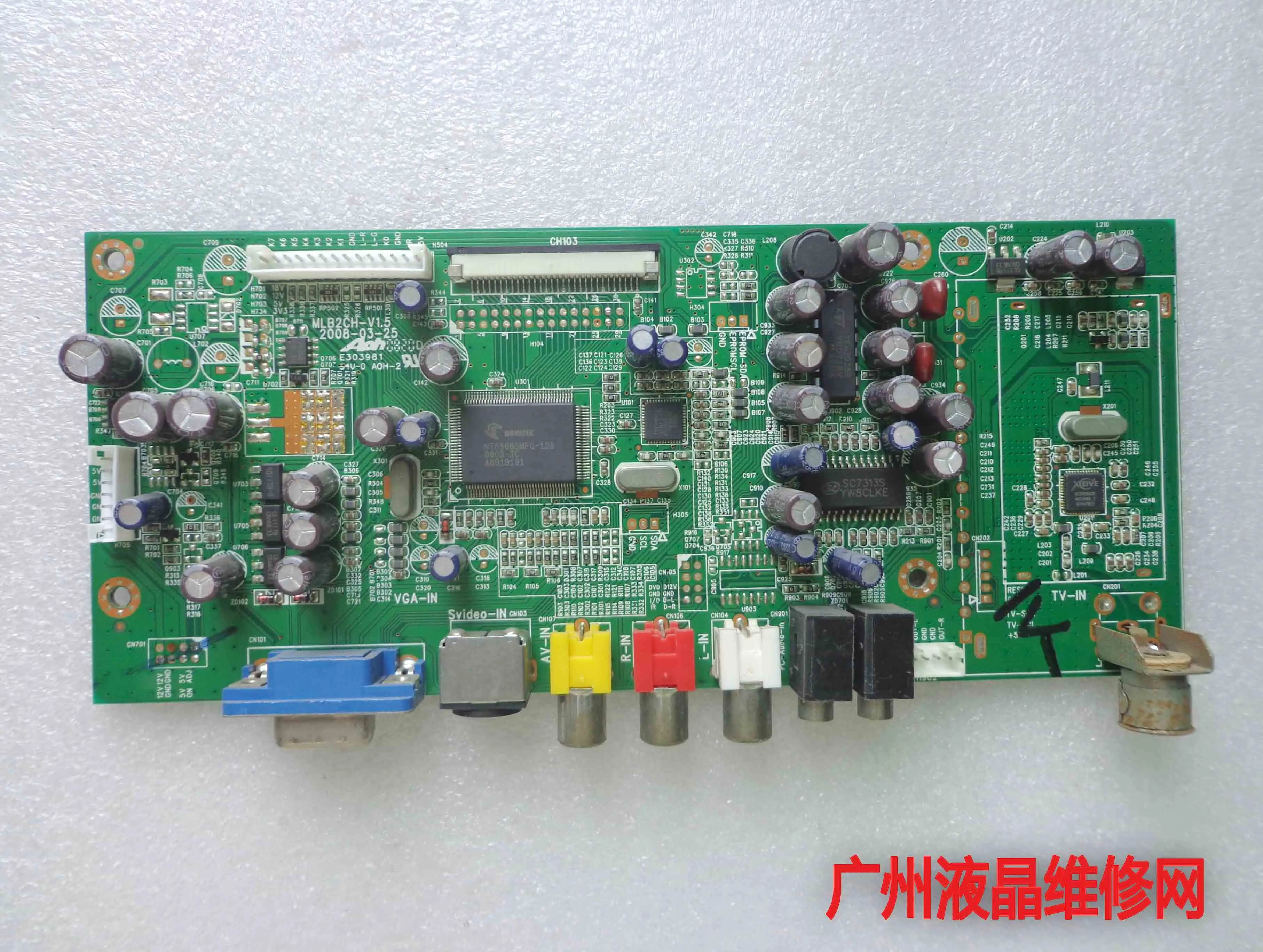 LM1930WTP TDY-9L80C драйвер материнской платы доска MLB2CH-V1.5 19 широкоэкранный