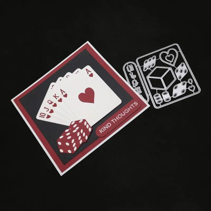

Poker Scorpion Metal Cutting Dies Stencil DIY Scrapbooking Album Stamp Paper Card Embossing Decor Craft