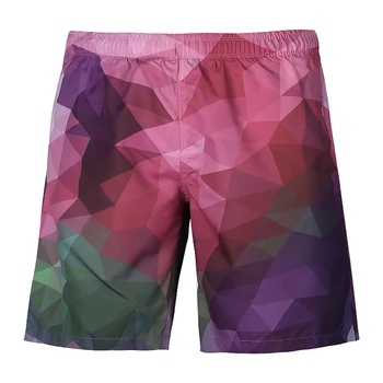 

New Quick-dry Fitness Thin Shorts Casual Harajuku 3D Printed Men Summer Breathable Beach Shorts #K102