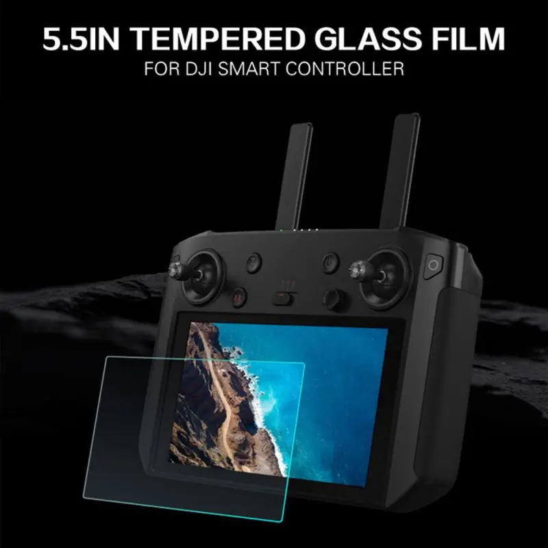 Для DJI Smart контроллер против царапин Sunnylife 5,5 дюйма Закаленное стекло пленка, анти-трещина, высокое разрешение, высокая пропускаемость 1