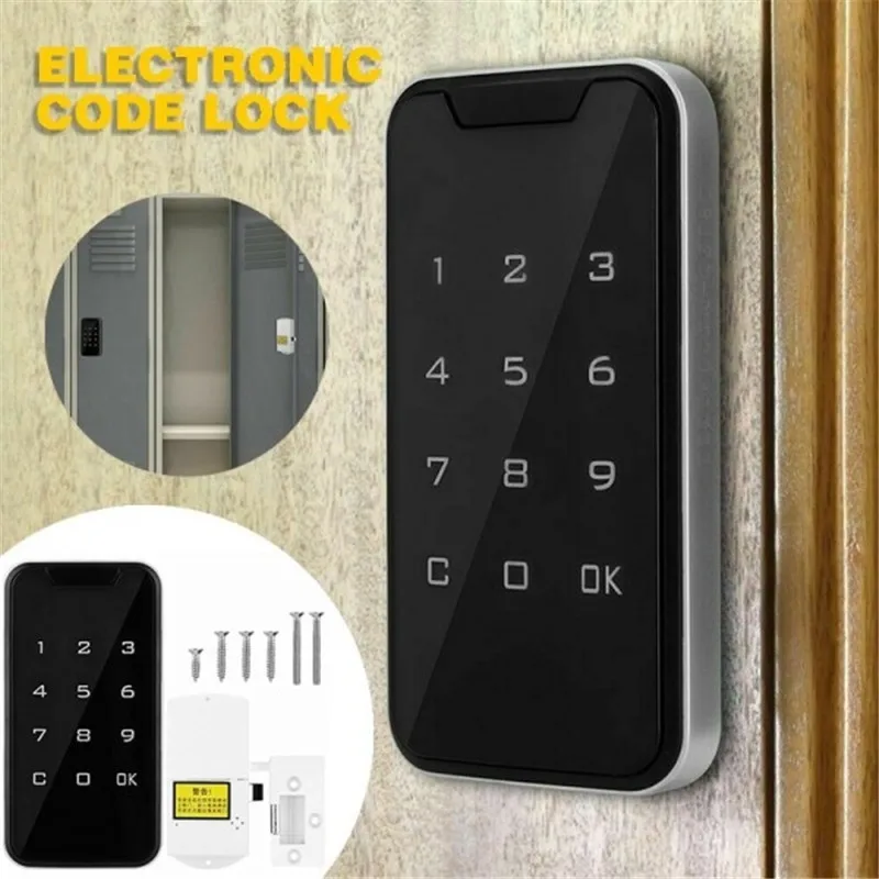 

Smart Electronic Password Code Lock Touch Screen Electronic Digital Security Lock Keypad Drawer Office Digital Electronic Lock