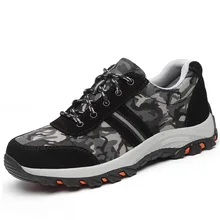 Безопасная обувь Мужская дышащая дезодорирующая стальная головка анти-разбивающая и анти-проникающая легкая защитная обувь рабочие туфли
