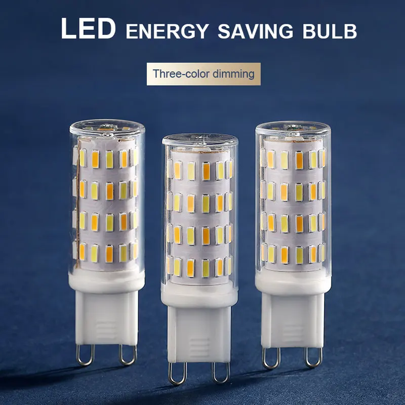 LED energy saving bulb G9 light source compact and safe three color