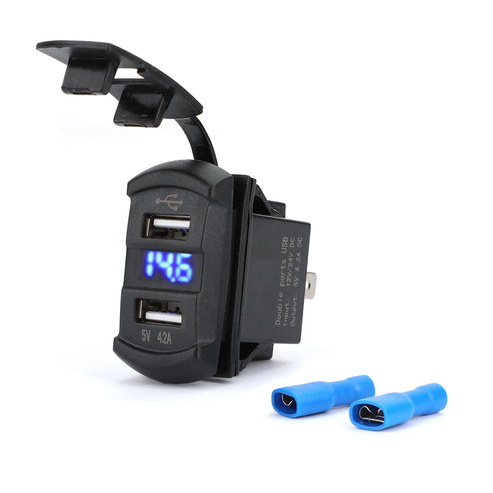 Areyourshop UTV ATV автомобилей Зарядное устройство Dual USB сенсорный выключатель светодиодный для Can AM для Polaris RZR 900 800 1000 RZR4 Ranger кулисный переключатель для John