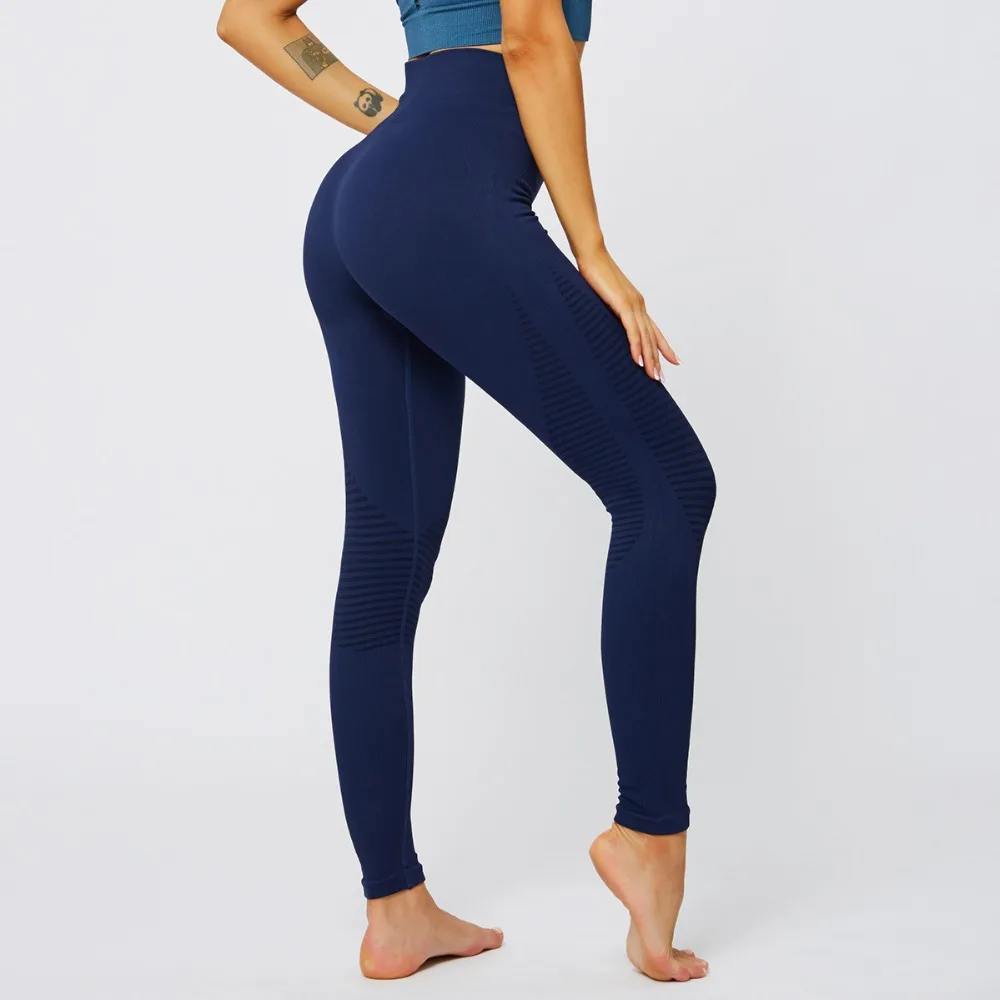New Fitness Leggings Women Sexy Casual High Waist Mesh Stitching Leggings Sports Large Size High Waist Leggings