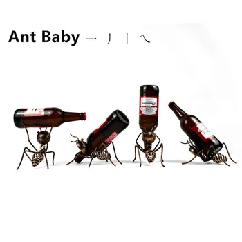 

Creative little ant wine rack wine rack cocktail decoration table wine cabinet bar counter interior decoration