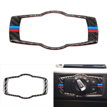 

Real Carbon Fiber Car Headlight Switch Frame Cover Trim For BMW 3 series E90 E92 E93 2005 2006 2007 2008 2009 2010 2011 2012