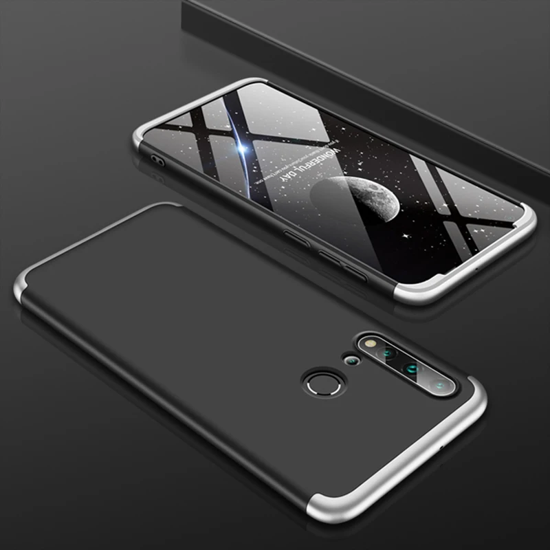 05 Black Sliver Чехол на 360 градусов для huawei Y9 Prime P Smart Z Honor 20s 9X Pro 8A 8C 8X Y7 Y6 Nova 5T P20 P30 Lite чехол s Coque - Цвет: 05 Black Sliver