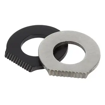 

1PC Stainless Steel Outdoor Survival Camping Scraper Flint Bottle Opener Tools Black and Silver Fire Starter Lighter Camping
