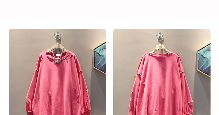 XITAO/Большие размеры, необычное платье с дырками, женская одежда, модное индивидуальное платье, все мини-платье, Осеннее Новое корейское GCC1697