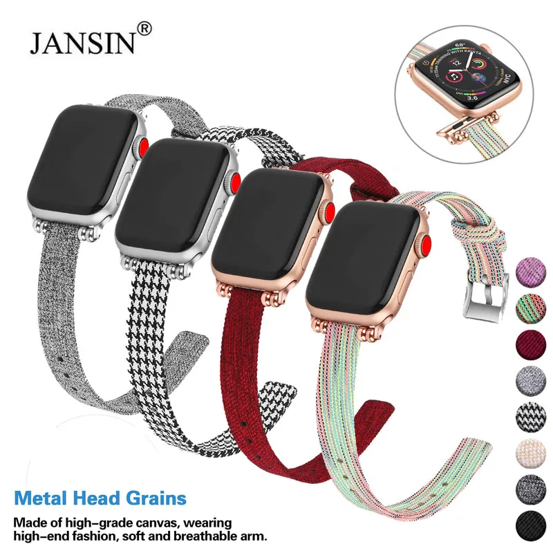 

Watch strap for apple watch band 42mm 38mm Nylon Bracelet For iWatch Band 40mm 44mm Replacement Strap For Apple Watch 5 4 3 2 1