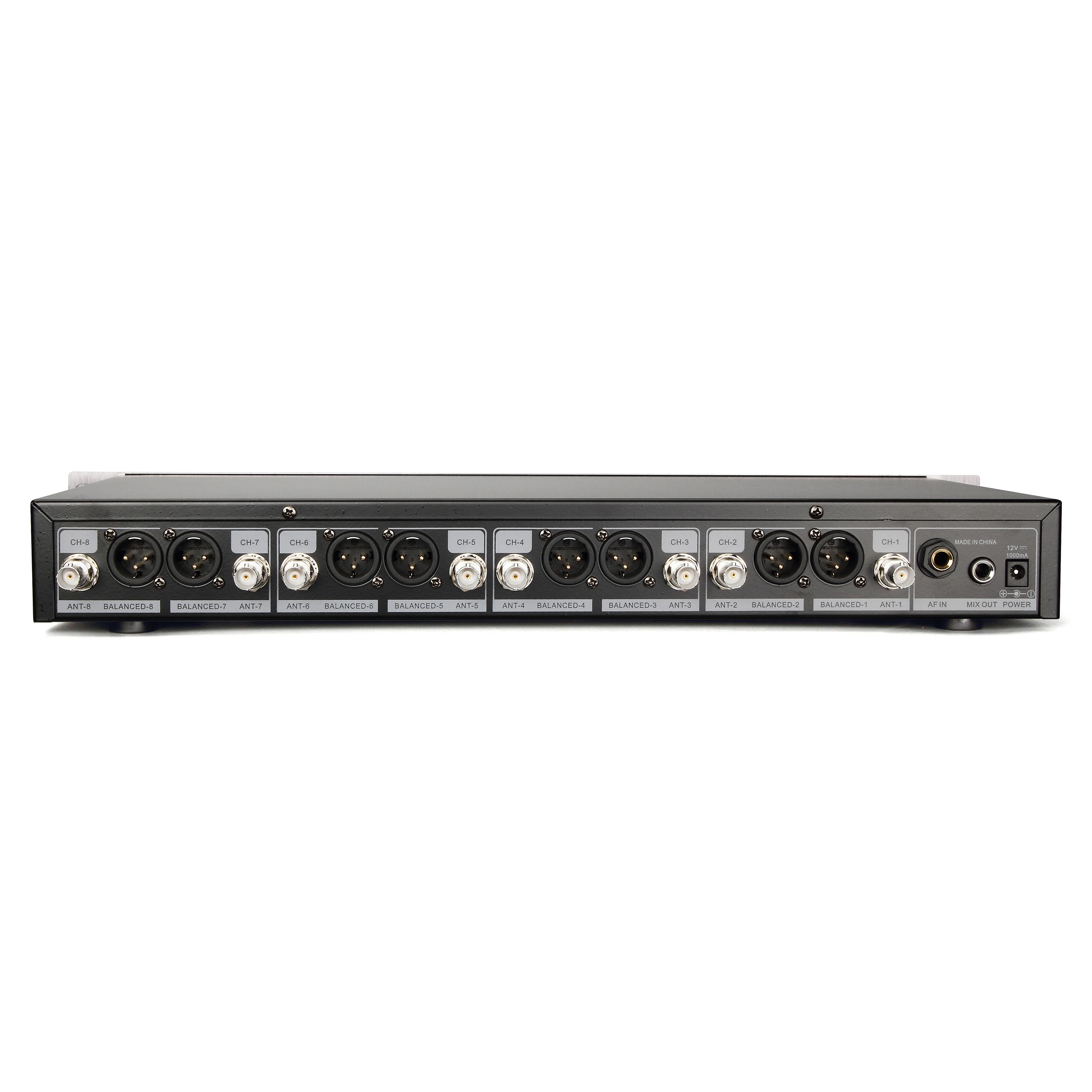 Leicozic 8 채널 디지털 무선 마이크, 전문 UHF 마이크, 라펠 마이크 헤드셋, 핸드 마이크, 1000 주파수